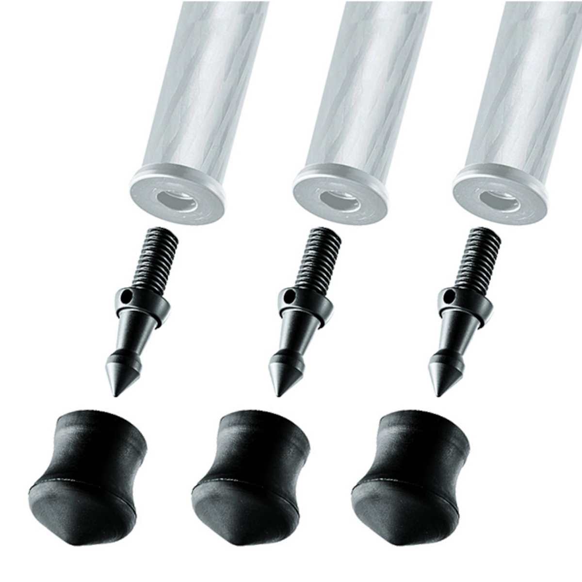 Gitzo GSF30S Tripod Spikes and 30mm Rubber Feet Set of 3