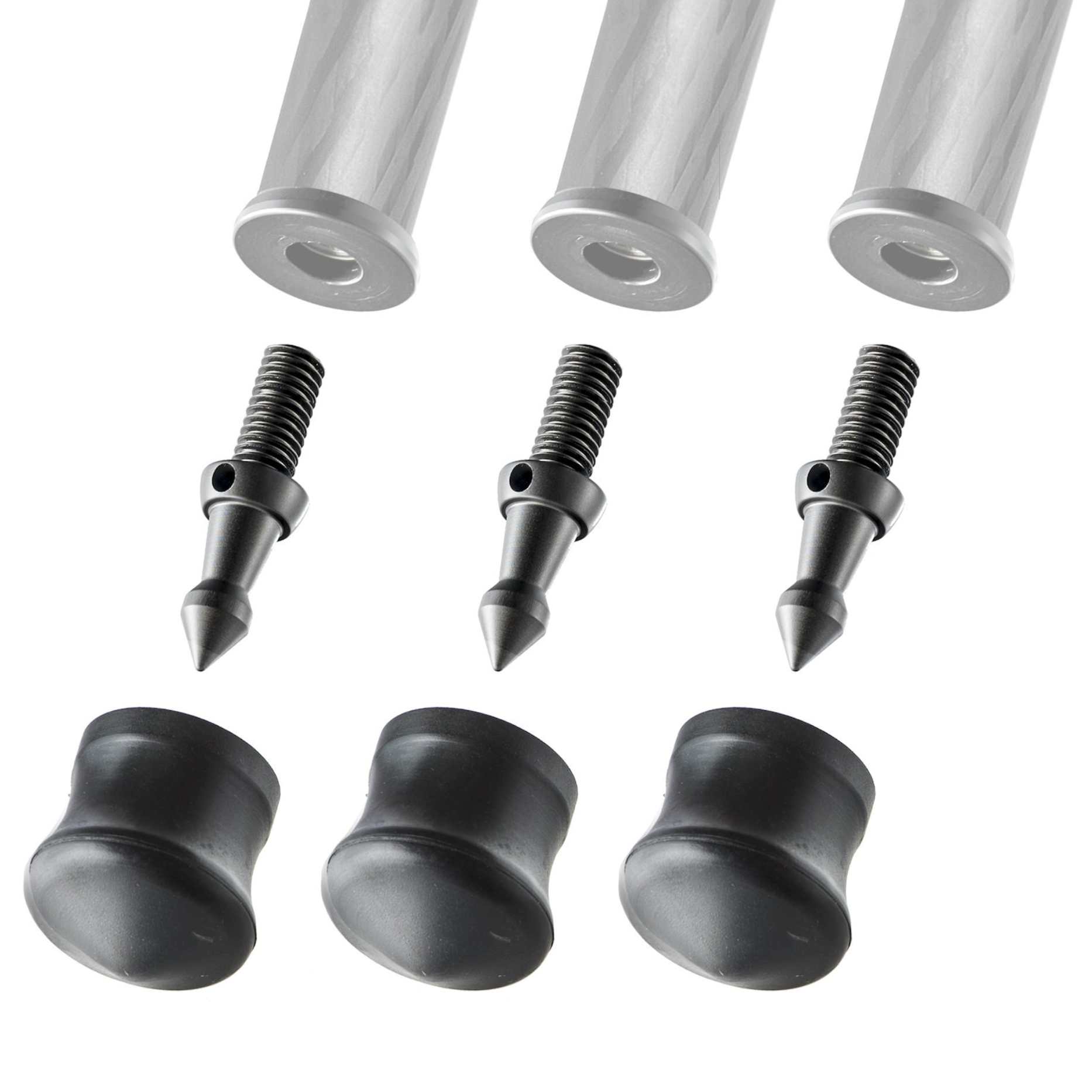 Gitzo GSF38S Tripod Spikes and 38mm Rubber Feet Set of 3