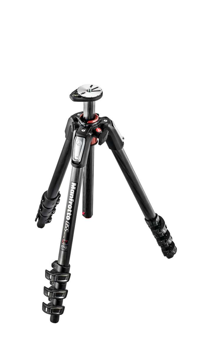 Manfrotto MT055CXPRO4 carbon 4-section tripod, with horizontal c